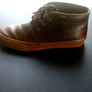 Polo brown leather ankel boot